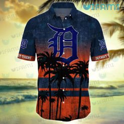 Detroit Tigers Hawaiian Shirt Coconut Tree Detroit Tigers Present