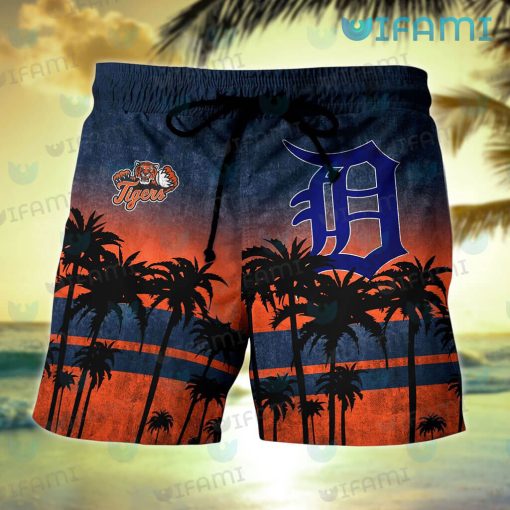 Detroit Tigers Hawaiian Shirt Coconut Tree Detroit Tigers Gift