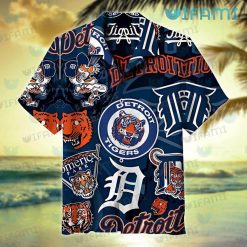 Detroit Tigers Hawaiian Shirt Mascot Stadium Logo Detroit Tigers Gift
