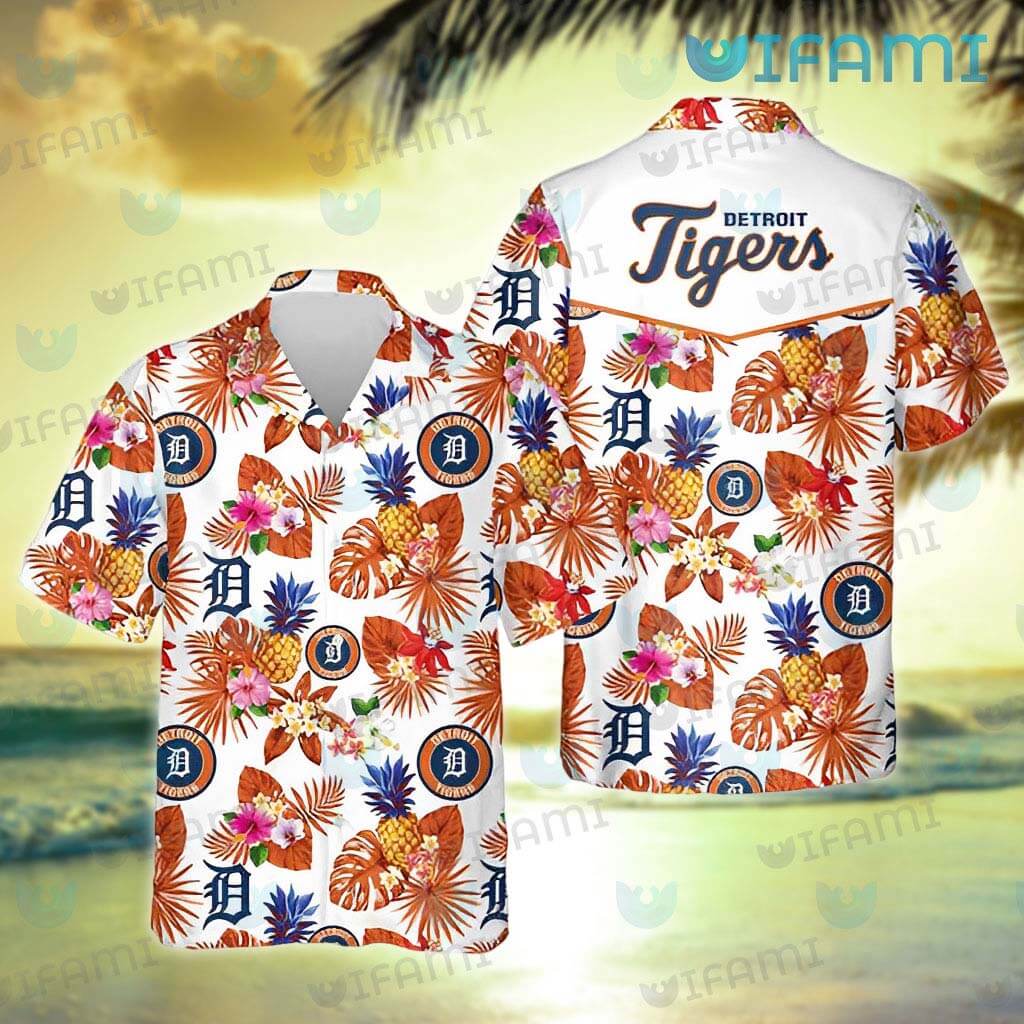 NEW FASHION 2023 Detroit Tigers Hawaiian Shirt flower summer gift for fans