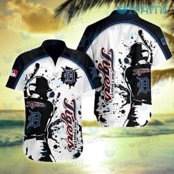 Detroit Tigers Hawaiian Shirt Player Splash Pattern Detroit Tigers Gift