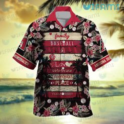 Diamondbacks Hawaiian Shirt Baseball Love Peace Arizona Diamondbacks Present