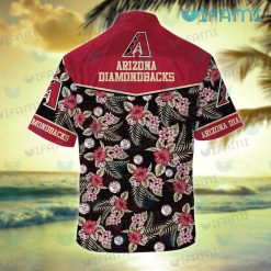 Diamondbacks Hawaiian Shirt Baseball Love Peace Arizona Diamondbacks Present Back