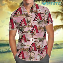 Diamondbacks Hawaiian Shirt Hibiscus Palm Leaf Custom Arizona Diamondbacks Gift