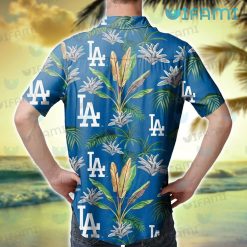 Dodgers Hawaiian Shirt Banana Tree Logo Pattern Los Angeles Dodgers Present Back
