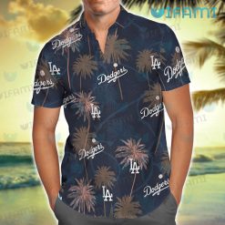 Dodgers Hawaiian Shirt Baseball Coconut Tree Los Angeles Dodgers Present