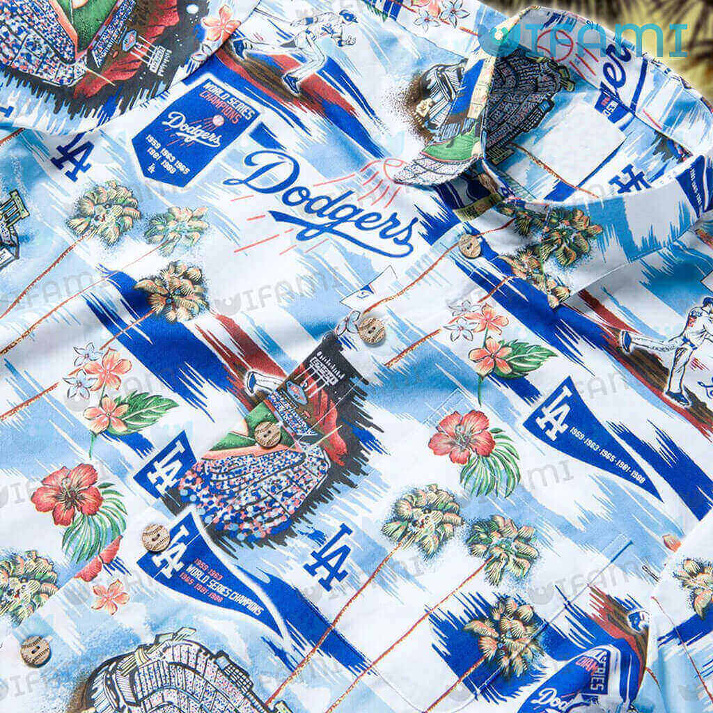 Dodgers Hawaiian Shirt Baseball Player Dodger Stadium Los Angeles Dodgers  Gift - Personalized Gifts: Family, Sports, Occasions, Trending