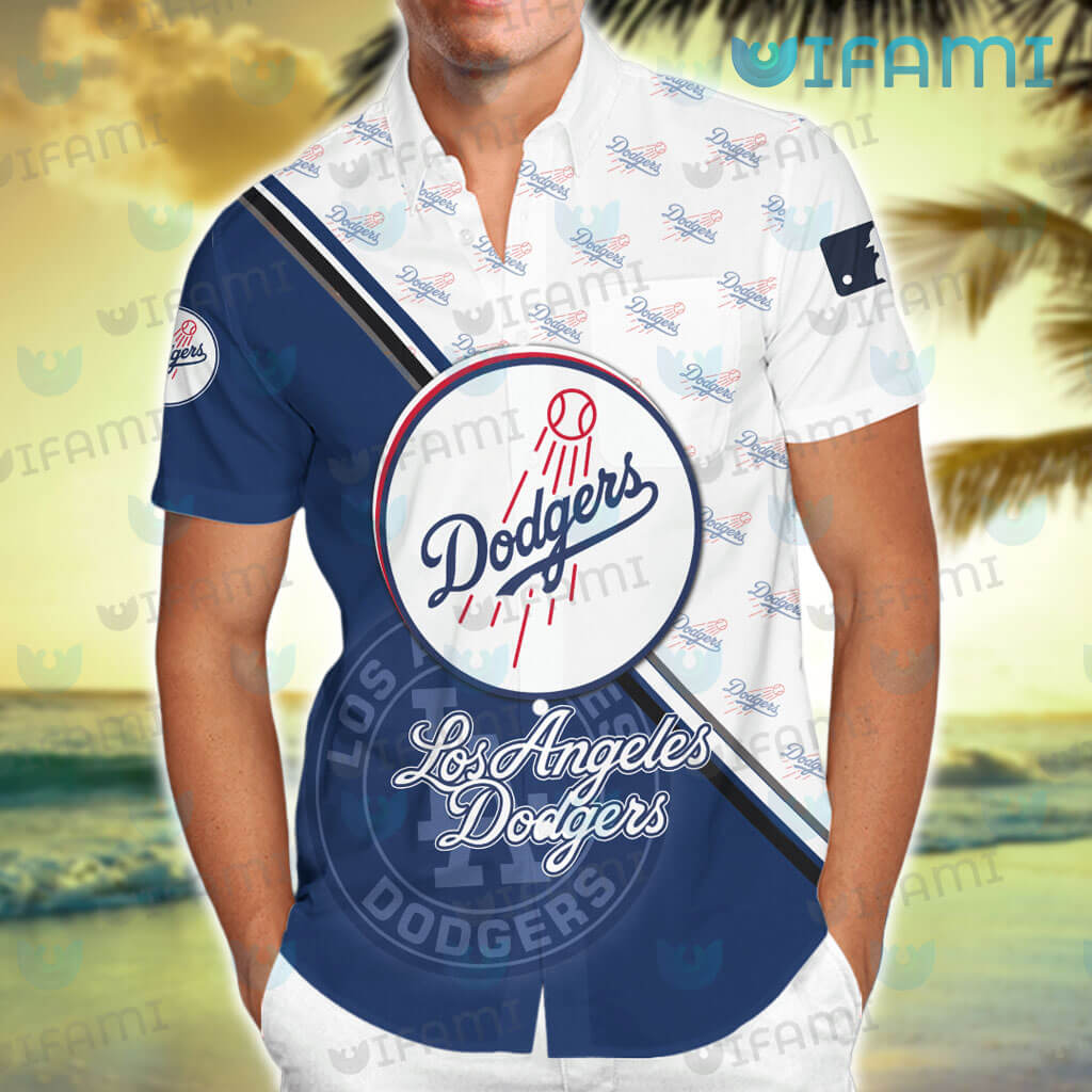 New Men's Los Angeles Dodgers Aloha Tropical Short-Sleeve