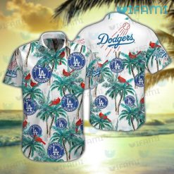 Dodgers Hawaiian Shirt Coconut Tree Logo Pattern Los Angeles Dodgers Gift