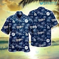 Dodgers Hawaiian Shirt Coconut Tree Pattern Los Angeles Dodgers Gift