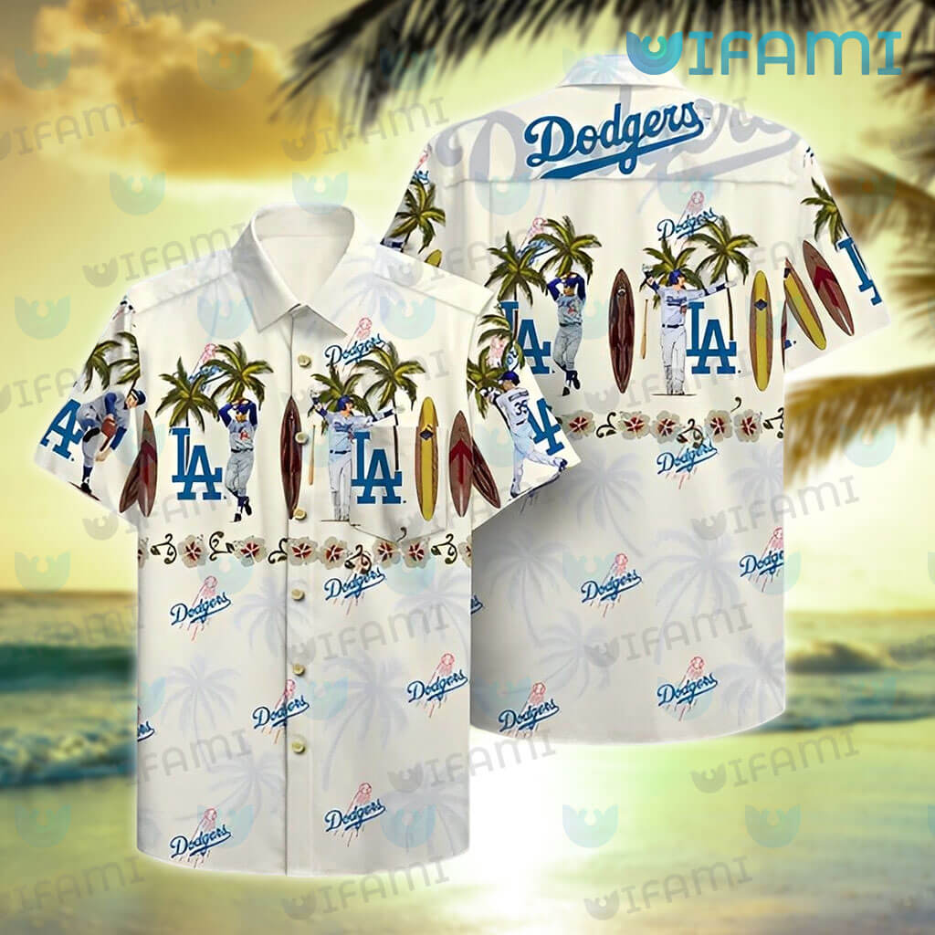 Dodgers Hawaiian Shirt Cody Bellinger Surfboard Los Angeles Dodgers Gift