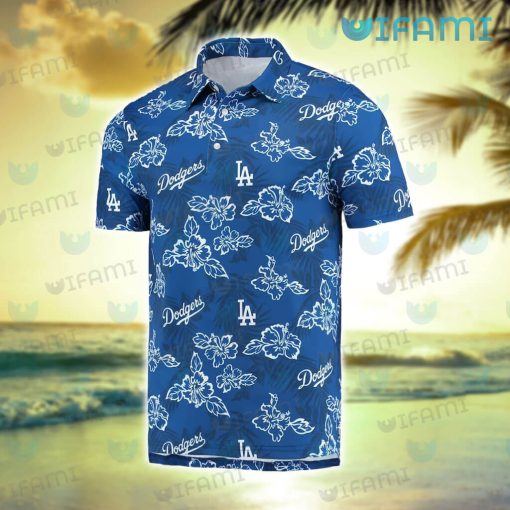 Dodgers Hawaiian Shirt Hibiscus Pattern Los Angeles Dodgers Gift