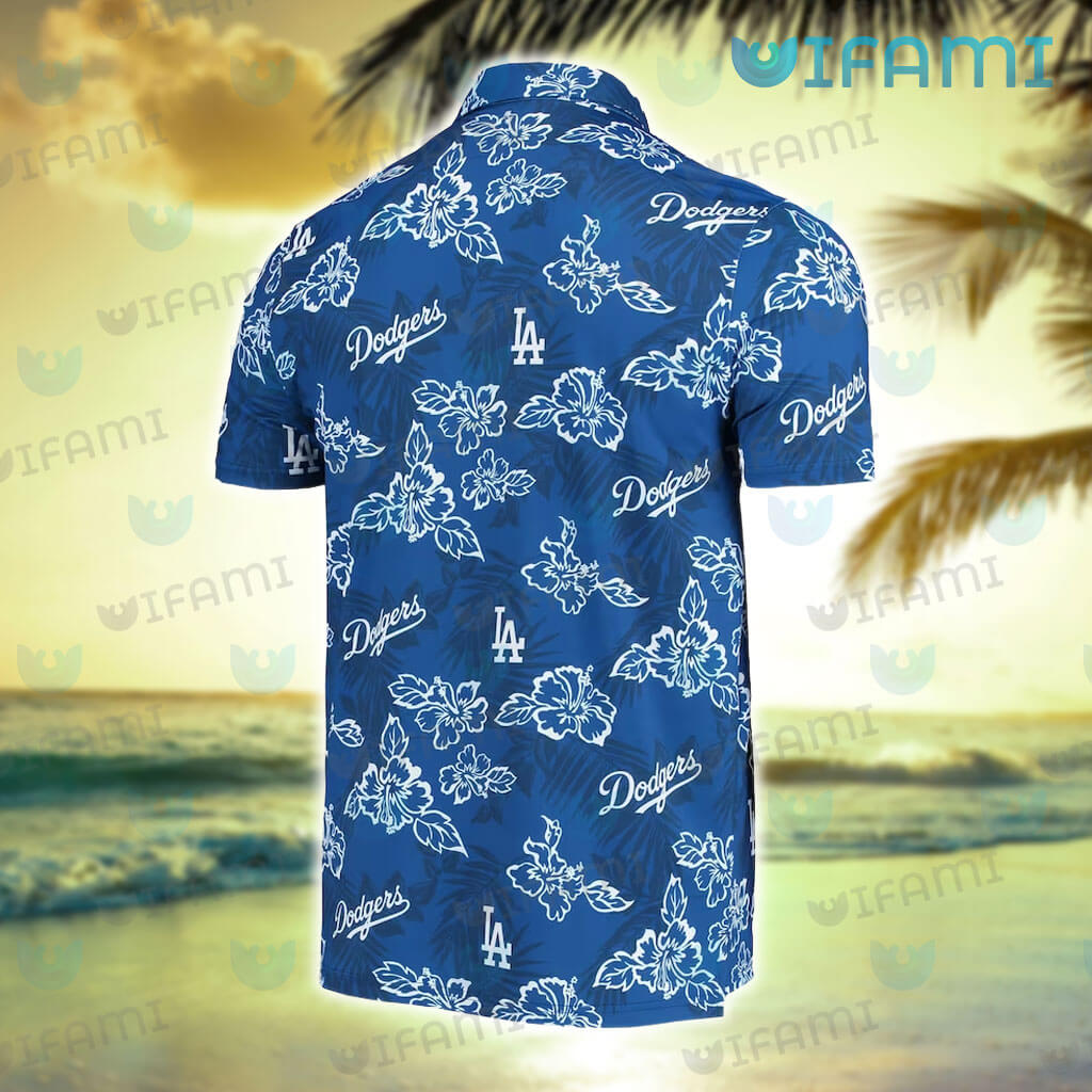 Dodgers Hawaiian Shirt White Hibiscus Tropical Leaves Los Angeles Dodgers  Gift - Personalized Gifts: Family, Sports, Occasions, Trending
