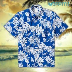 Dodgers Hawaiian Shirt Palm Leaves Pattern Los Angeles Dodgers Gift