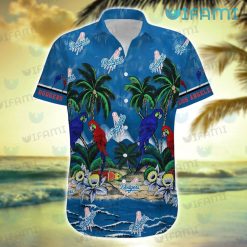 Dodgers Hawaiian Shirt Parrots Coconut Tree Los Angeles Dodgers Present