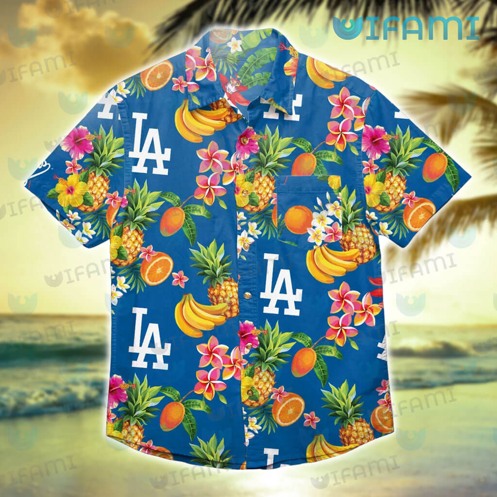 Dodgers Hawaiian Shirt Tropical Fruit Flower Los Angeles Dodgers Gift -  Personalized Gifts: Family, Sports, Occasions, Trending