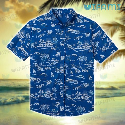 Dodgers Hawaiian Shirt Tropical Island Los Angeles Dodgers Gift