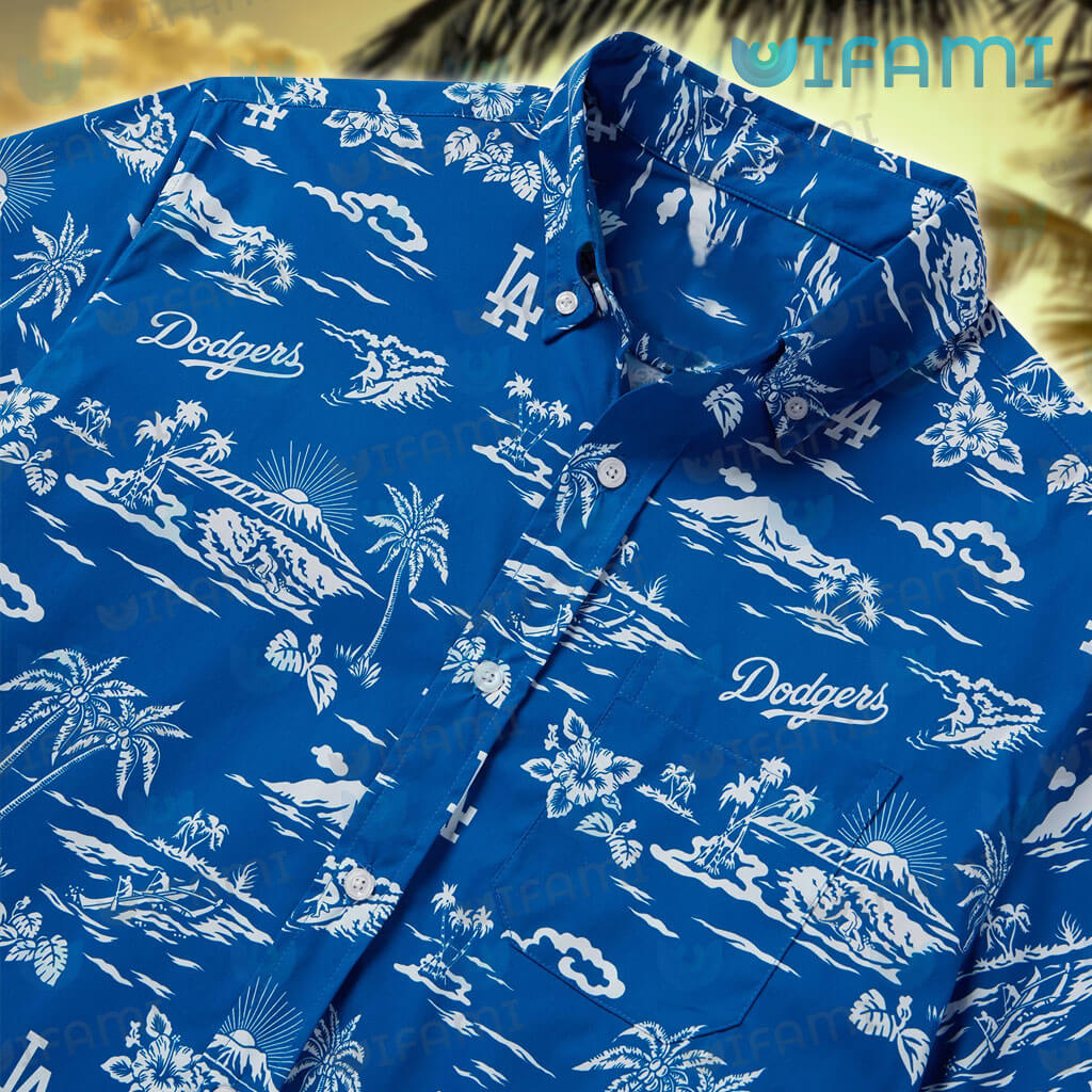 Dodgers Hawaiian Shirt LA Dodgers Hawaiian Shirt - Upfamilie Gifts Store