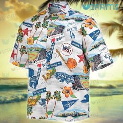 Dodgers Hawaiian Shirt Victory History Los Angeles Dodgers Present