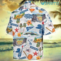 Dodgers Hawaiian Shirt Victory History Los Angeles Dodgers Present Back