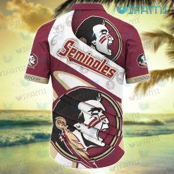 FSU Hawaiian Shirt Big Logo Pattern Florida State Seminoles Gift