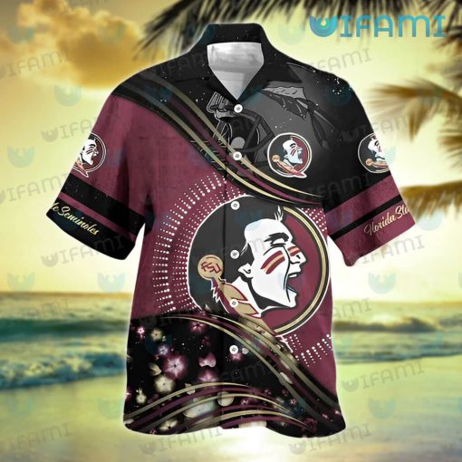 FSU Hawaiian Shirt Football Helmet Logo FSU Gift