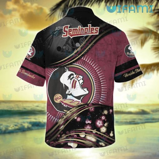 FSU Hawaiian Shirt Football Helmet Logo FSU Gift