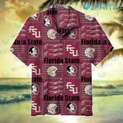 FSU Hawaiian Shirt Graphic Design Florida State Seminoles Gift