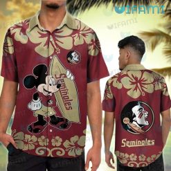 FSU Hawaiian Shirt Mickey Mouse Surfboard FSU Gift