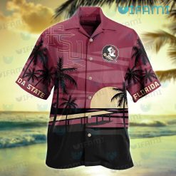 FSU Hawaiian Shirt Sunset Tropical Beach FSU Present