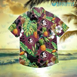 FSU Hawaiian Shirt Toucan Rosella Pineapple FSU Gift