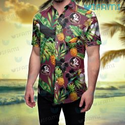 FSU Hawaiian Shirt Toucan Rosella Pineapple FSU Present