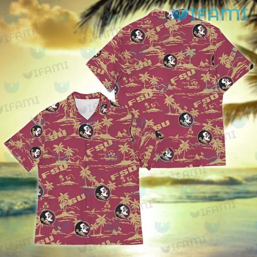 FSU Hawaiian Shirt Tropical Island Florida State Seminoles Gift