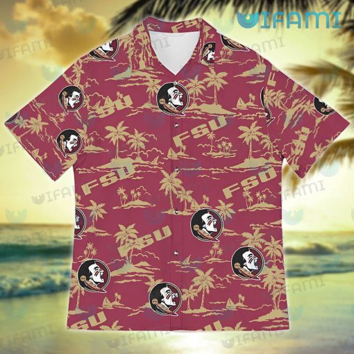 FSU Hawaiian Shirt Tropical Island Florida State Seminoles Gift