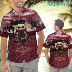 Gamecocks Hawaiian Shirt Baby Yoda Beach Gamecocks Present