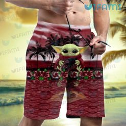 Gamecocks Hawaiian Shirt Baby Yoda Beach Gamecocks Short