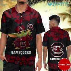 Gamecocks Hawaiian Shirt Flamingo Tropical Leaves Gamecocks Gift