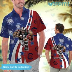 Gamecocks Hawaiian Shirt Big Mascot Gamecocks Present Men