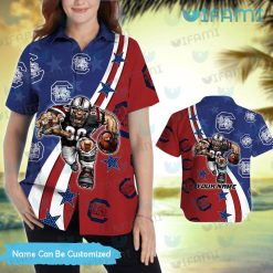Gamecocks Hawaiian Shirt Big Mascot Gamecocks Present Women