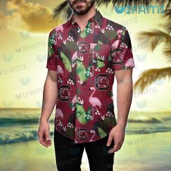 Gamecocks Hawaiian Shirt Tropical Tree Gamecocks Gift