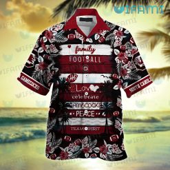 Gamecocks Hawaiian Shirt Football Love Peace Gamecocks Present