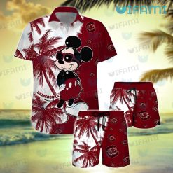 Gamecocks Hawaiian Shirt Mickey Palm Tree Gamecocks Gift
