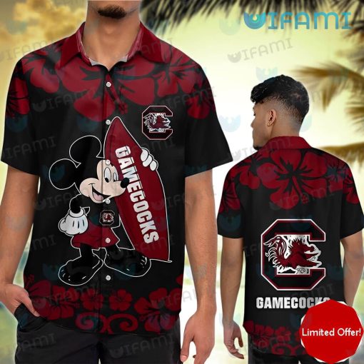 Gamecocks Hawaiian Shirt Mickey Surfboard Gamecocks Gift