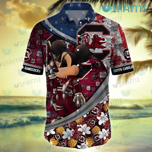 Gamecocks Hawaiian Shirt Pirate Mickey Pineapple Gamecocks Gift
