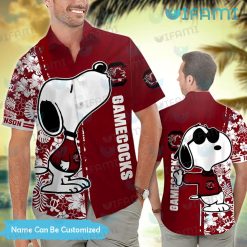 Gamecocks Hawaiian Shirt Snoopy Kiss Logo Custom Gamecocks Gift