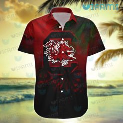 Gamecocks Hawaiian Shirt Tropical Tree Gamecocks Gift
