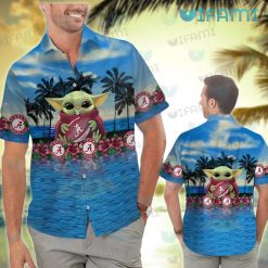 Hawaiian Alabama Shirt Baby Yoda Beach Alabama Crimson Tide Present