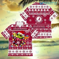 Hawaiian Alabama Shirt Baby Yoda Lights Alabama Crimson Tide Gift