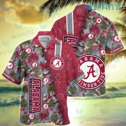 Hawaiian Alabama Shirt Flower Tropical Tree Alabama Crimson Tide Gift