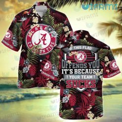 Hawaiian Alabama Shirt Offends You Your Team Sucks Alabama Crimson Tide Gift